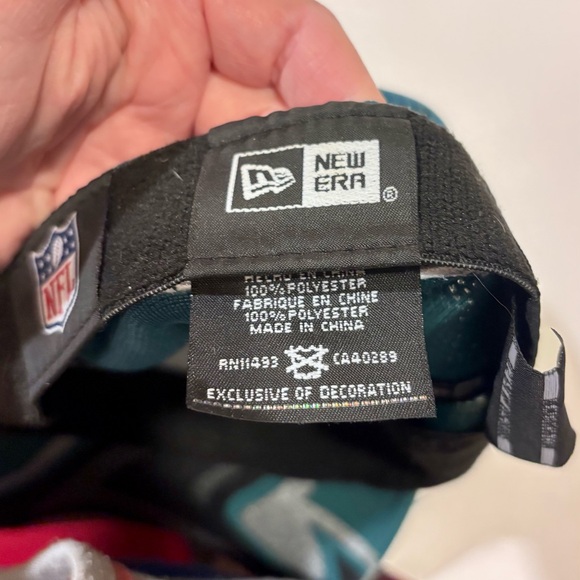 Philadelphia Eagles New Era Fitted Cap NFL Green Mesh Back NFL NFC Size S-M - Picture 6 of 6